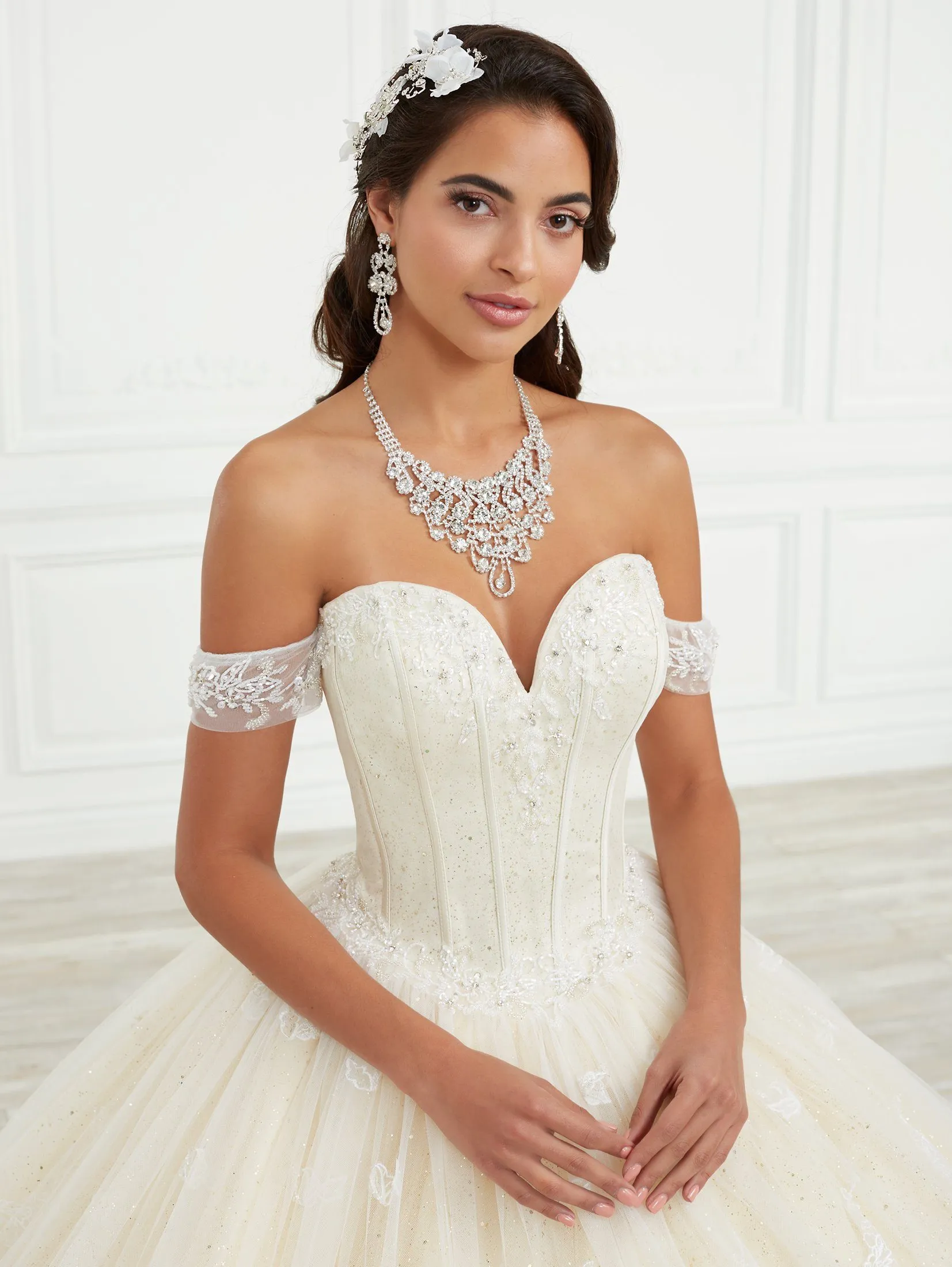 3D Applique Quinceanera Dress by House of Wu 26975