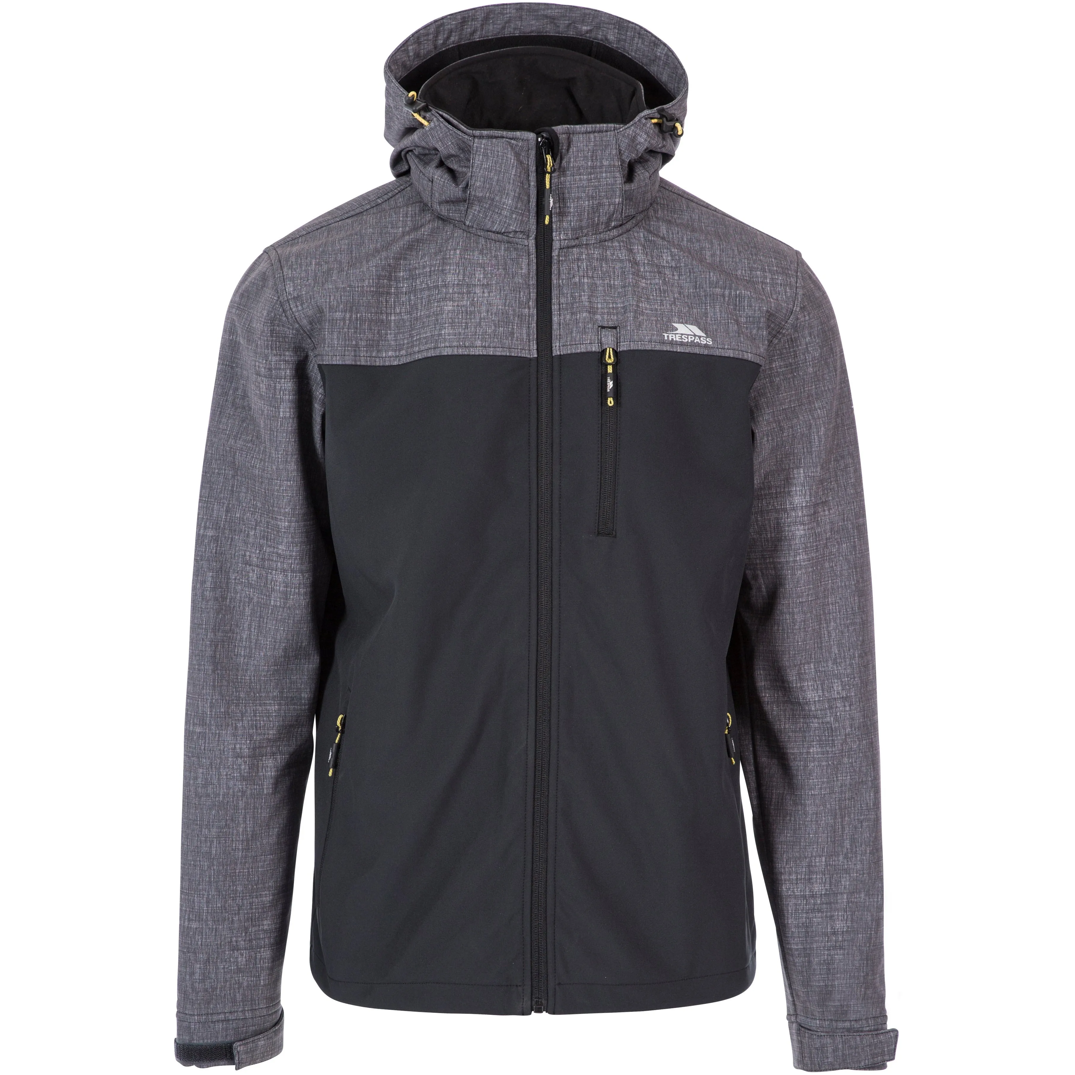 Abbott Men's Breathable Softshell Jacket in Dark Grey Marl