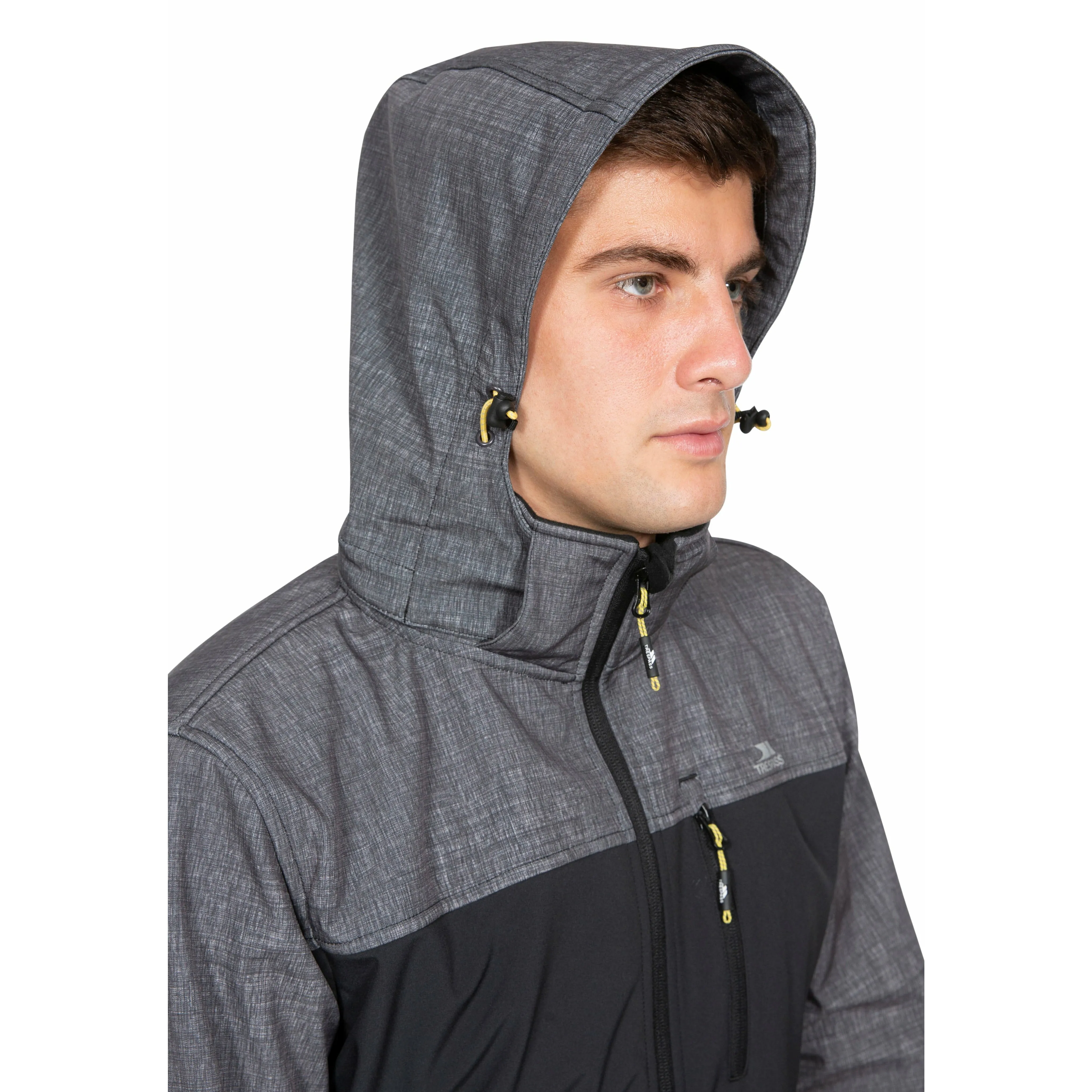 Abbott Men's Breathable Softshell Jacket in Dark Grey Marl