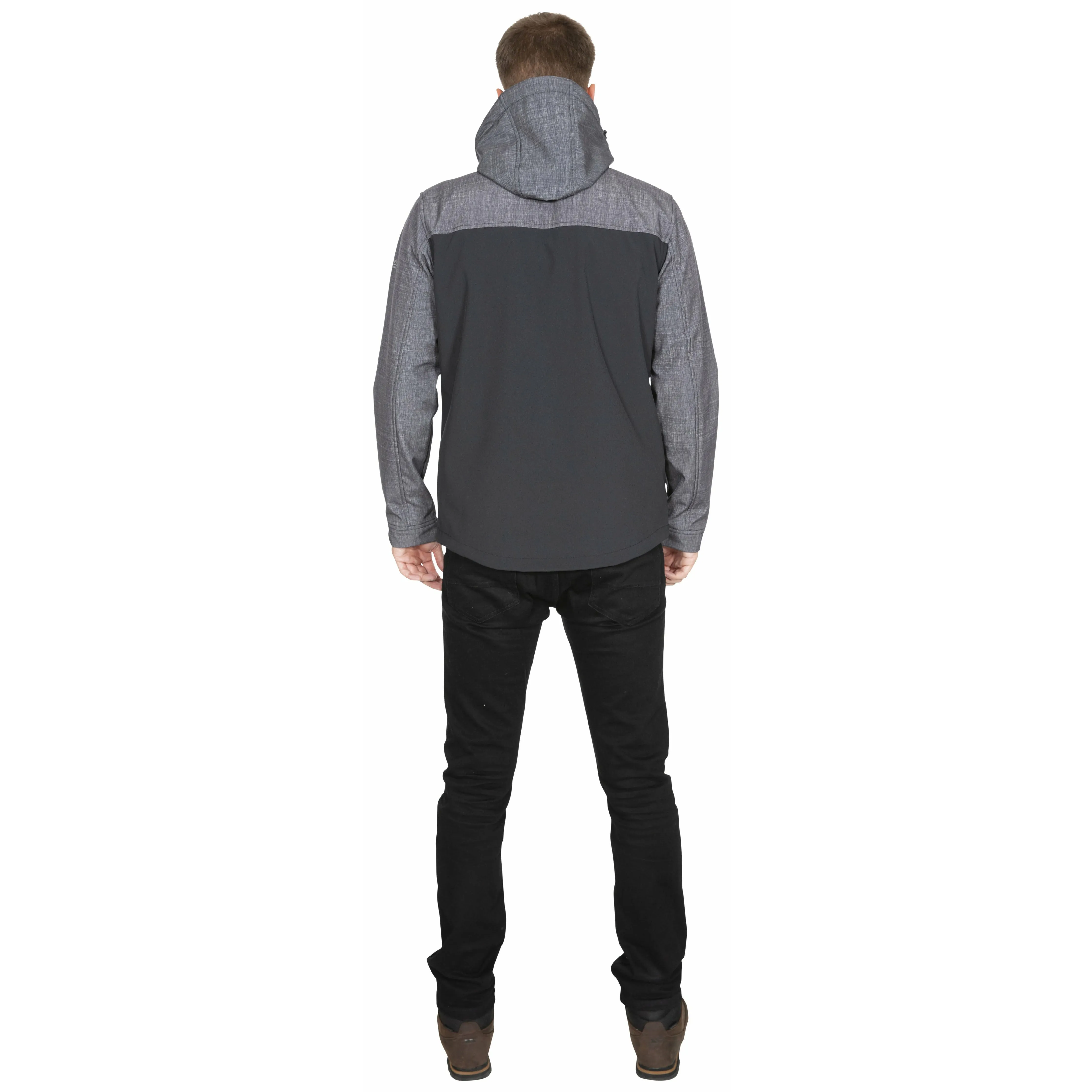 Abbott Men's Breathable Softshell Jacket in Dark Grey Marl