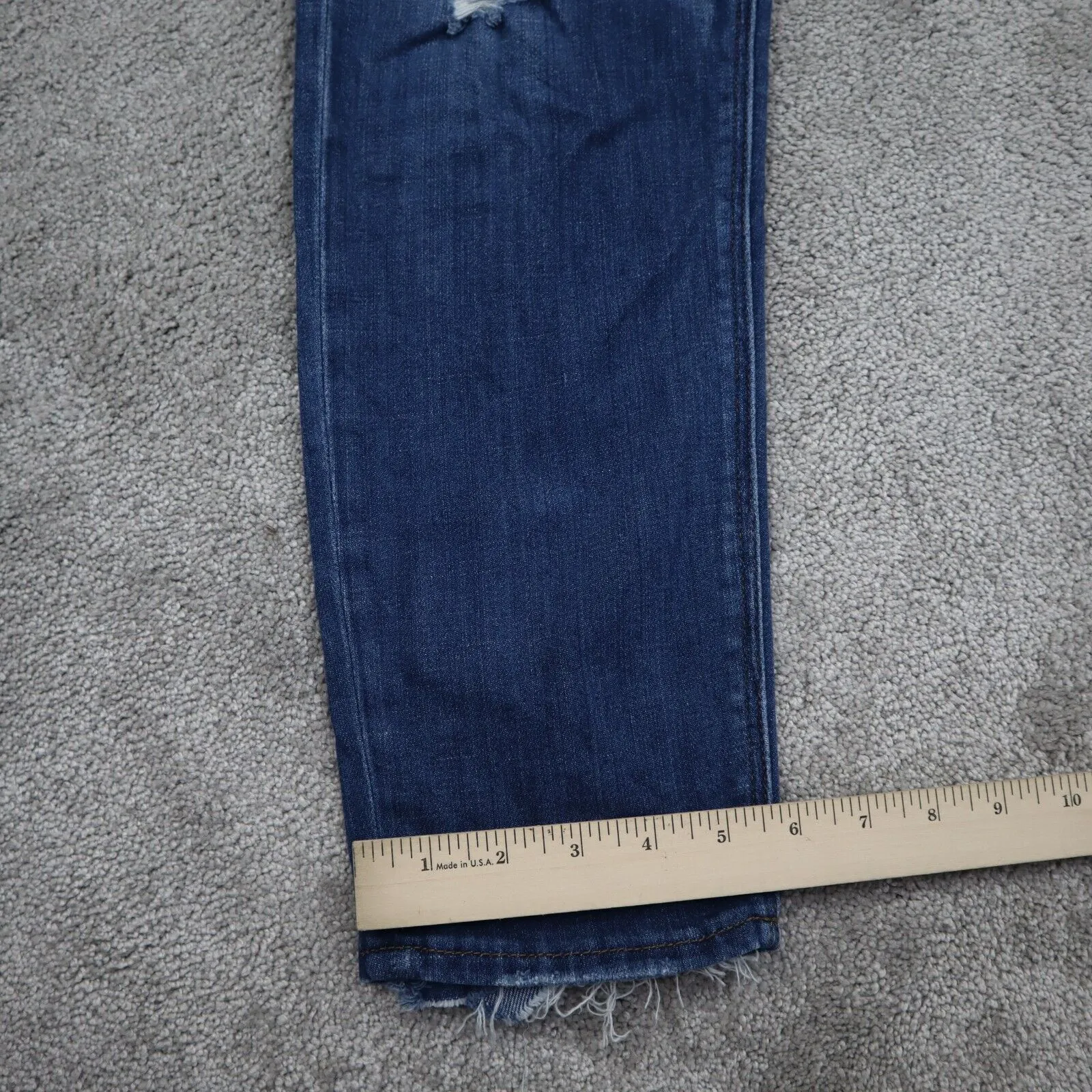 American Eagle Women Jeans Denim Skinny Leg Distressed Stretch Blue Size 6R