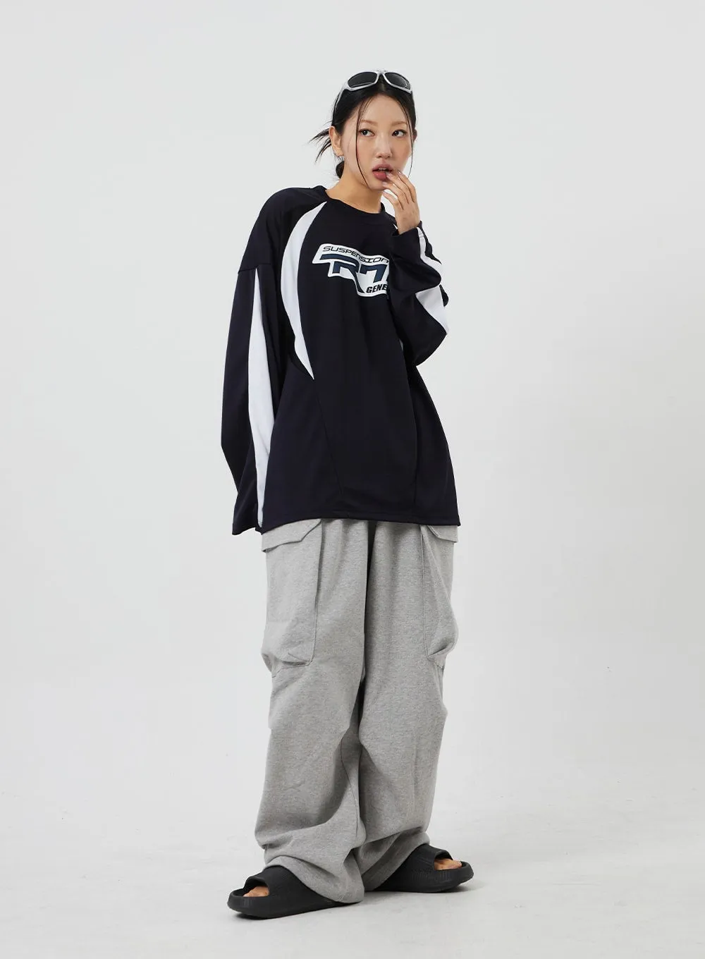 Baggy Cargo Track Pants Unisex CF327