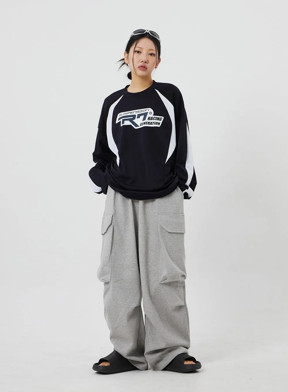 Baggy Cargo Track Pants Unisex CF327