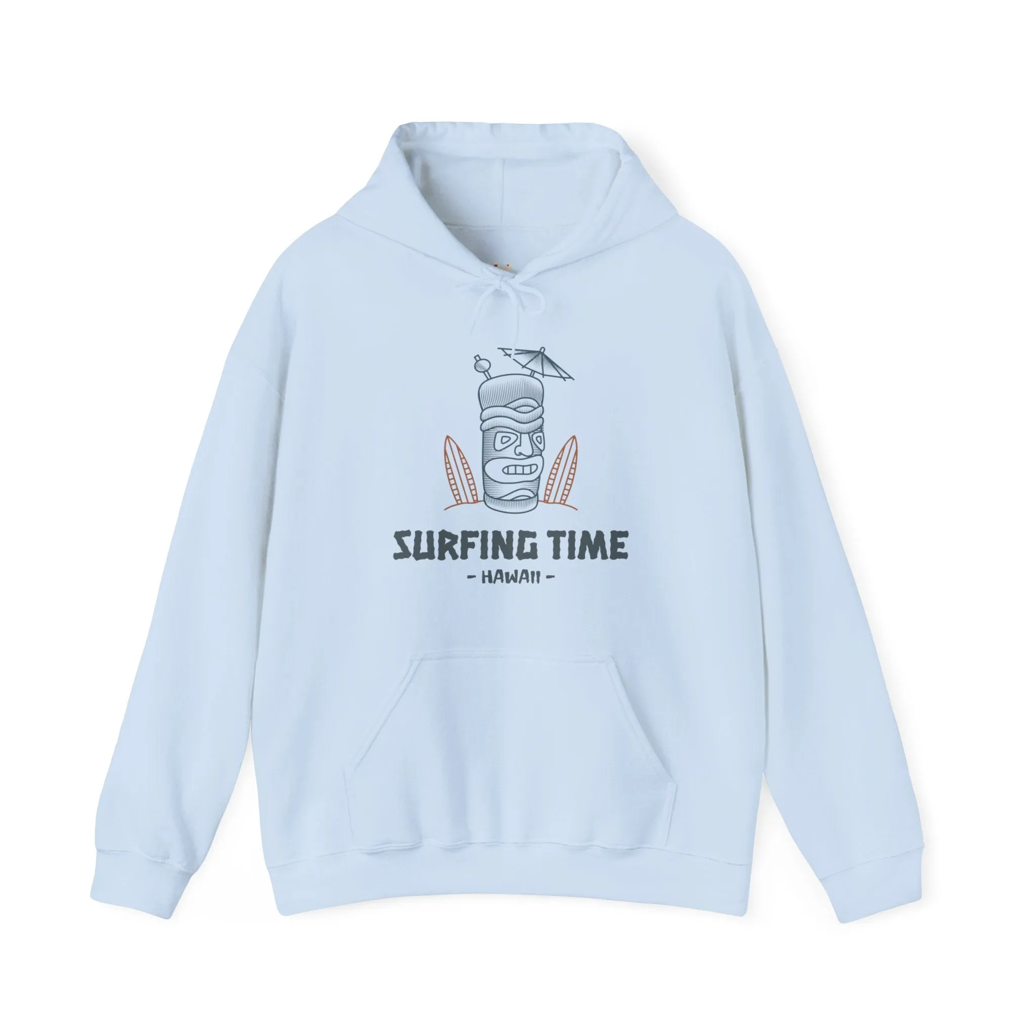 Beach Surfing Time Hawaii Hoodie