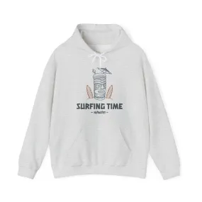 Beach Surfing Time Hawaii Hoodie