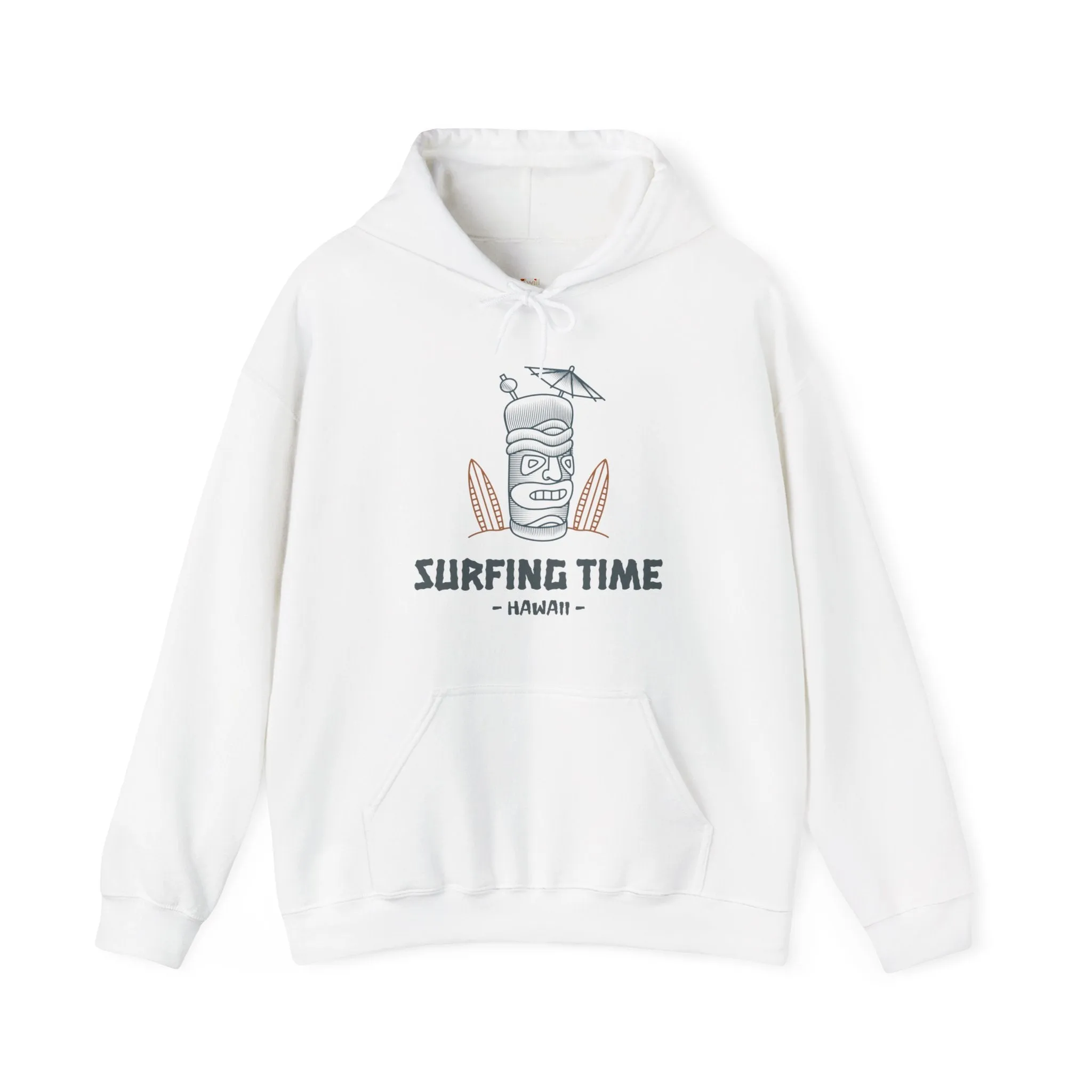 Beach Surfing Time Hawaii Hoodie