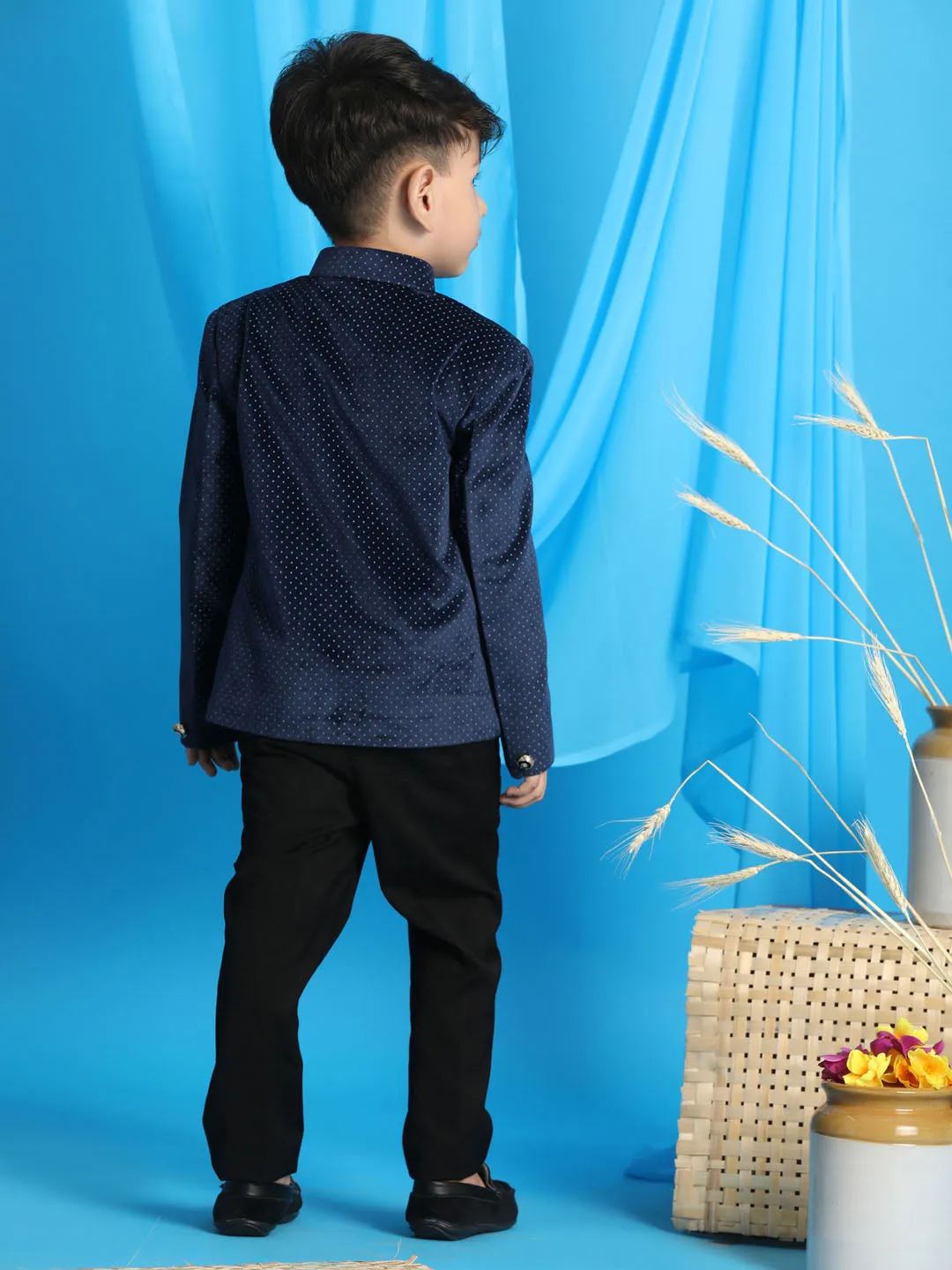 Boy's Blue Jodhpuri - Vastramay Boys