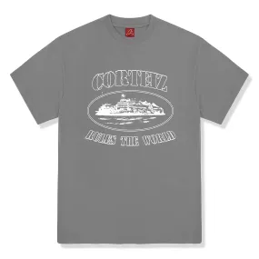 Corteiz OG Alcatraz Gully Grey T Shirt