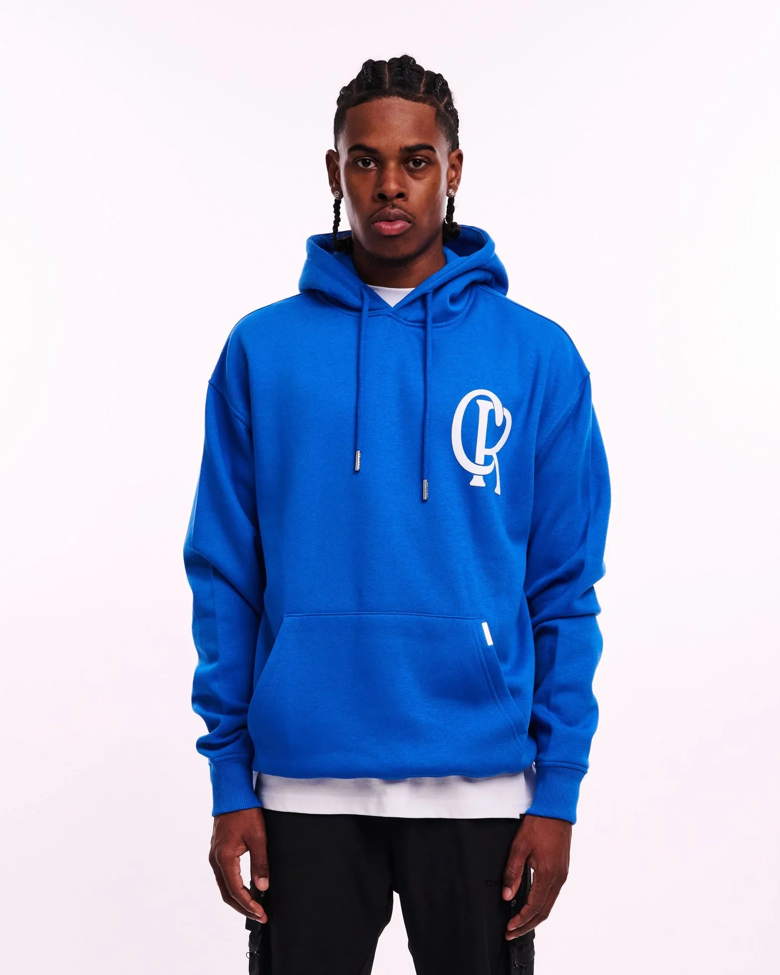 CROYEZ INITIAL HOODIE - COBALT BLUE