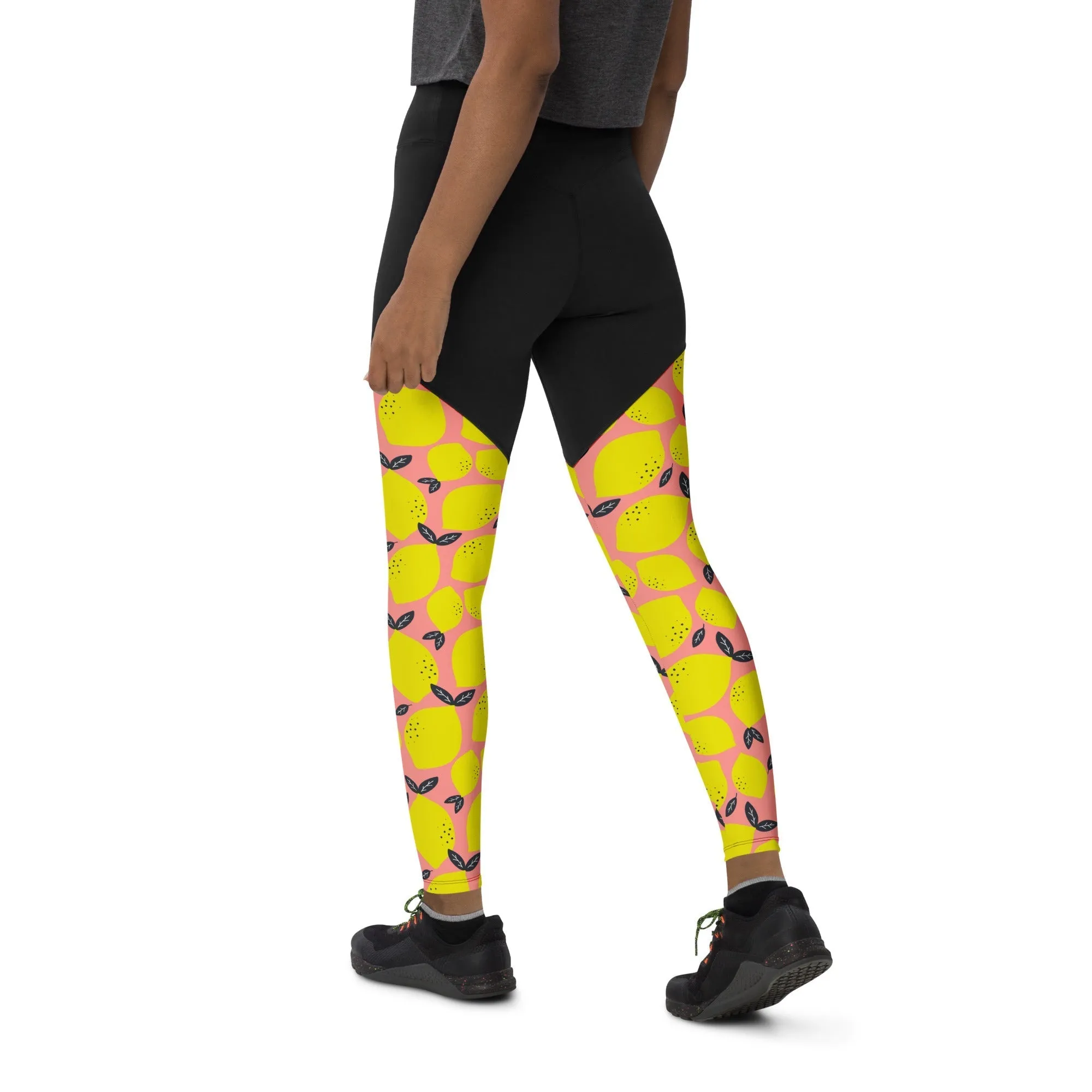 Cute Lemon Compression Leggings