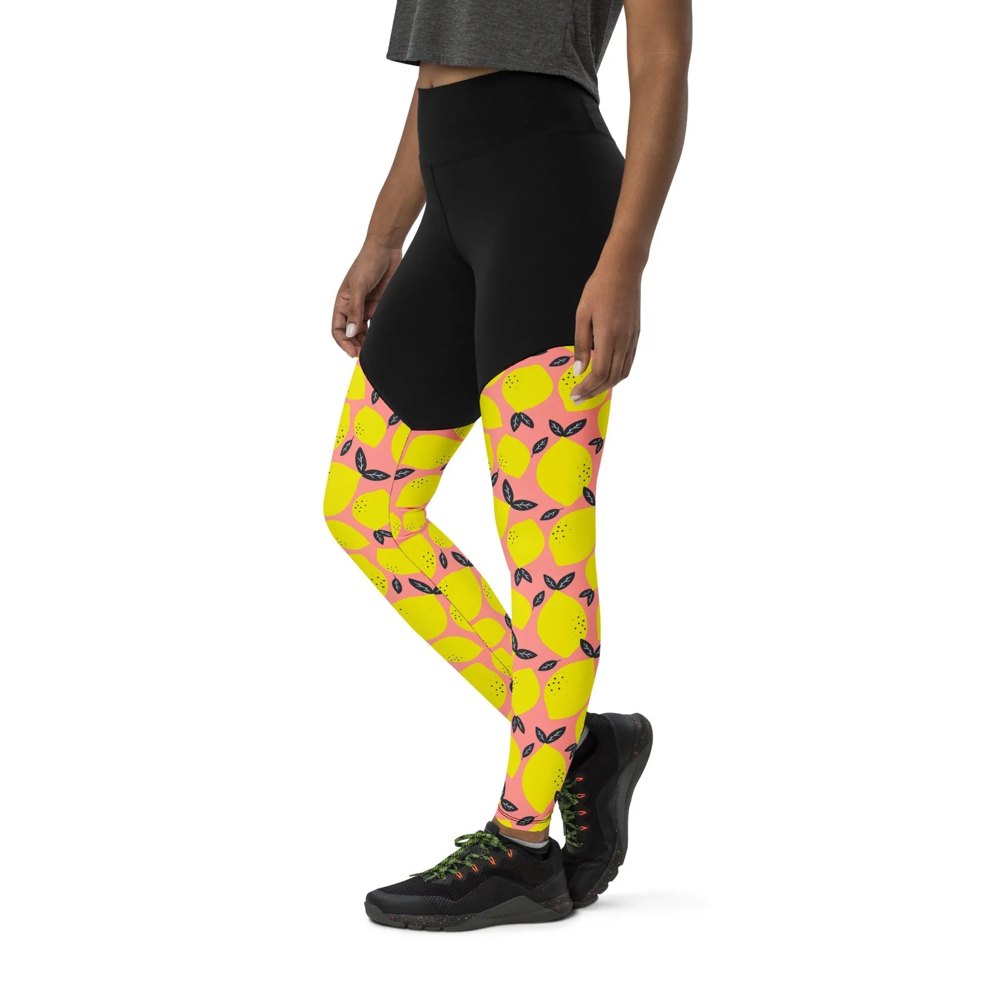 Cute Lemon Compression Leggings