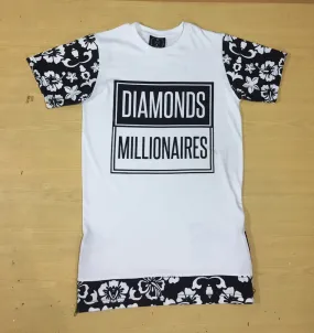 DIAMONDS & MILLIONAIRES FLOWER LAYERED SHIRT