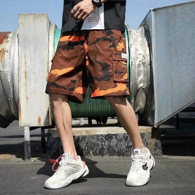 Drawstring Loose Half Cargo Pants