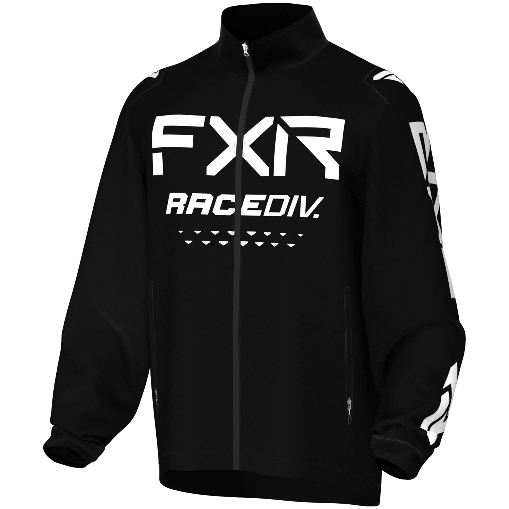 FXR  Mens RR Lite Snowmobile Jacket Lightweight Knit Water Resistant Black White