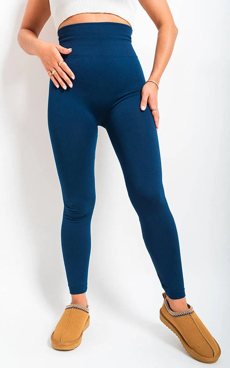 High Waist Tummy Compression Slimming Leggings - Big Size