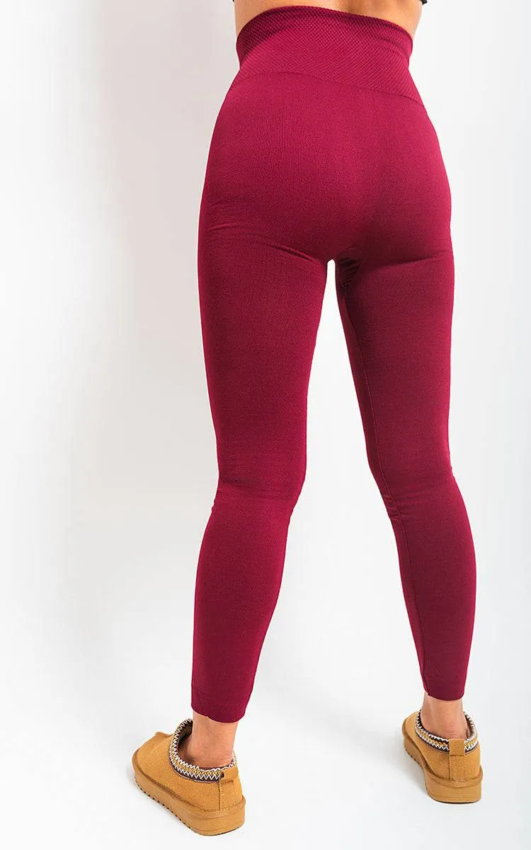 High Waist Tummy Compression Slimming Leggings - Big Size