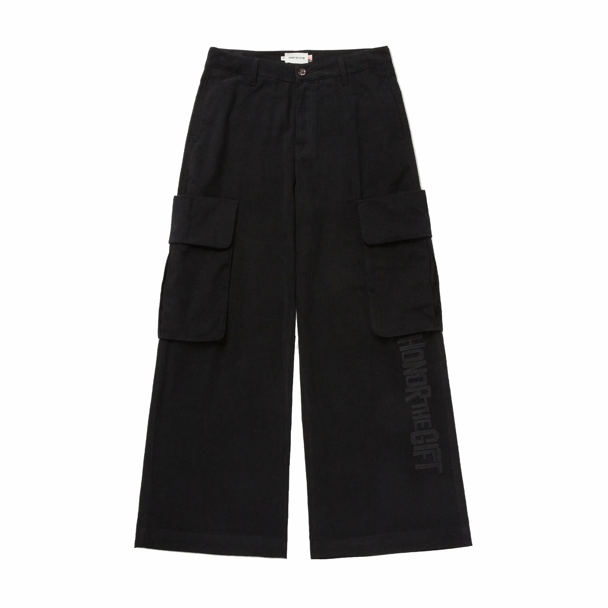 Honor The Gift Wide Leg Cargo Pant (Black)