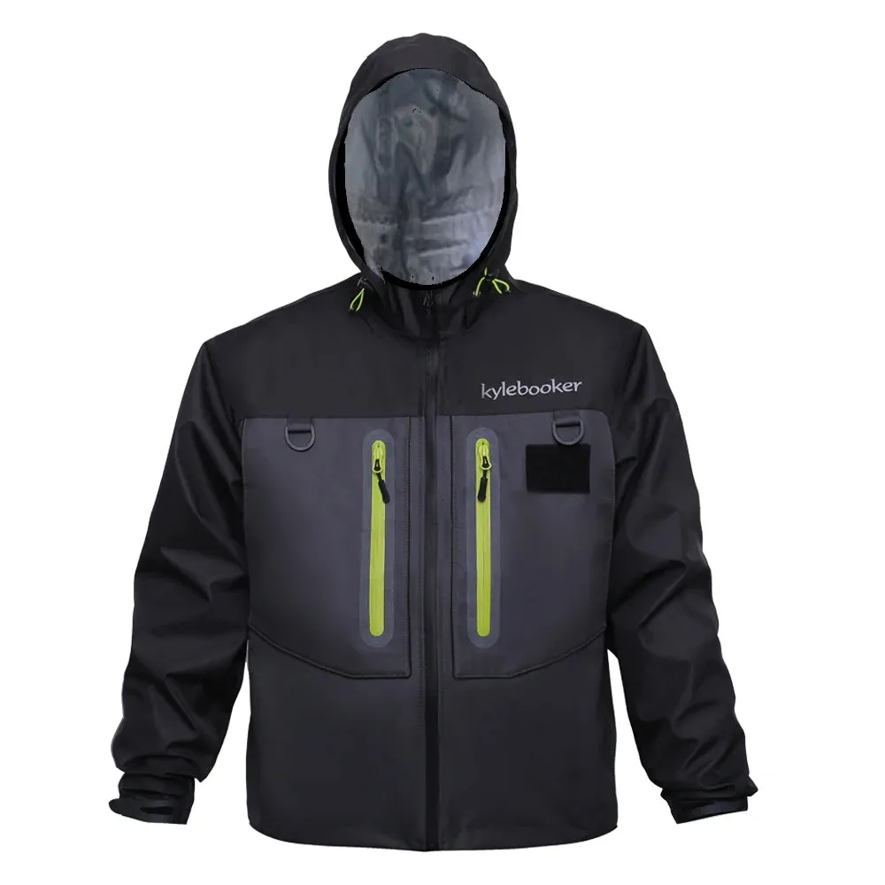 Kylebooker Breathable Wading Jacket 3-Layer Waterproof and Breathable Fabric