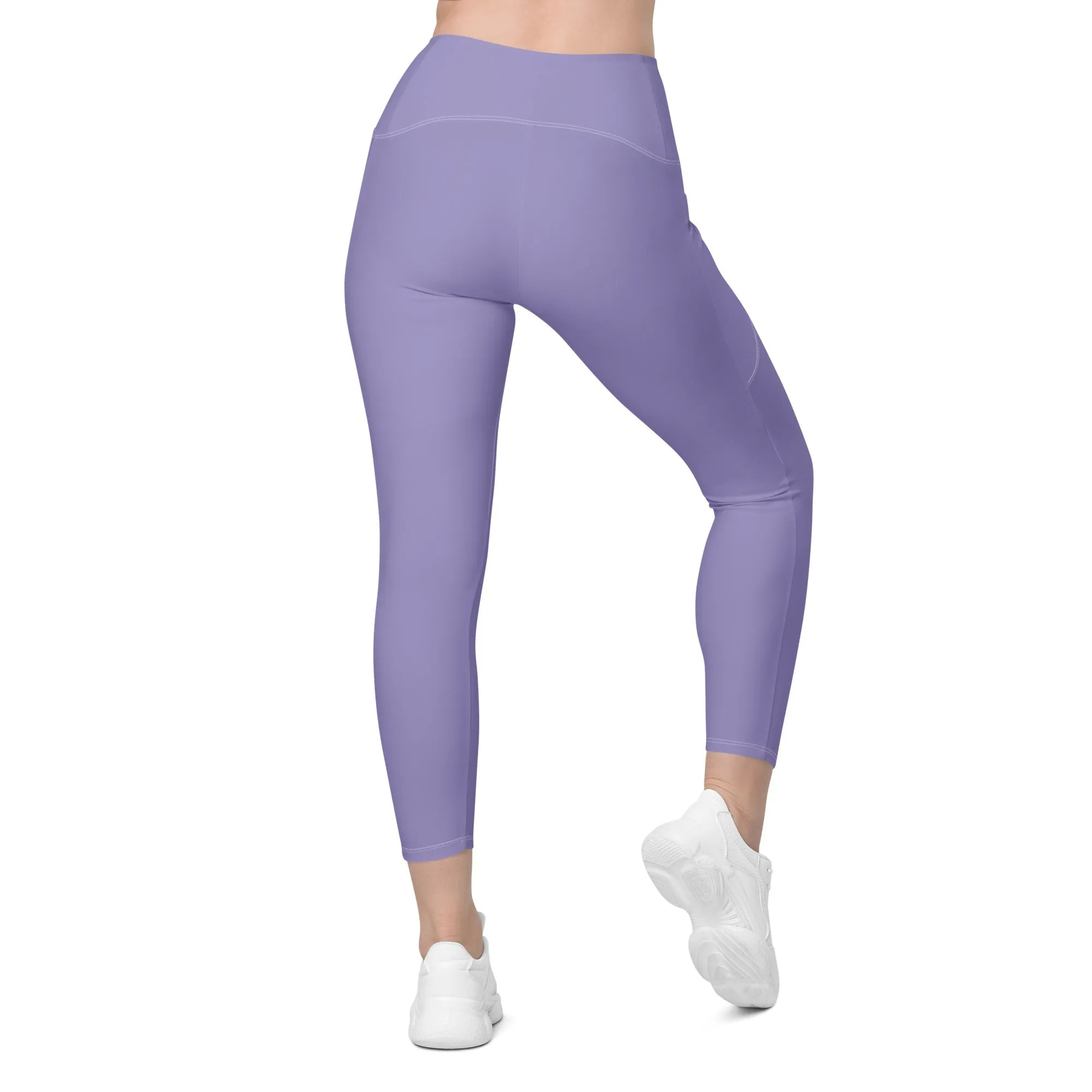 Lavender Purple Leggings With Pockets