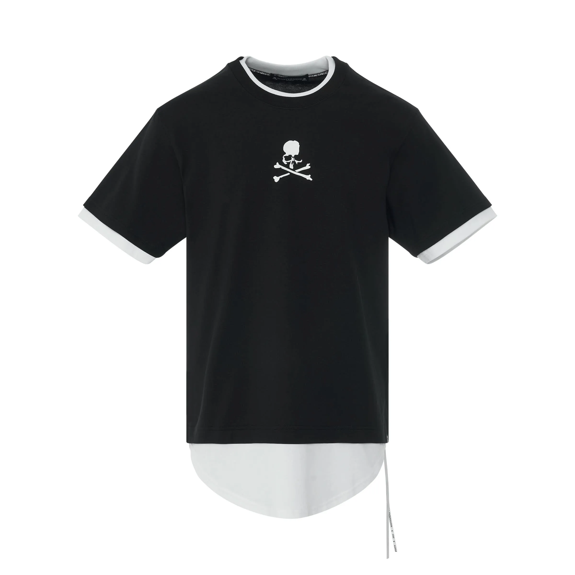 Layered Skull T-Shirt in Black