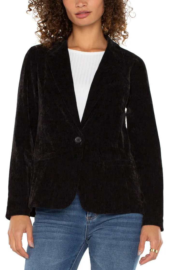 LVRP Velvet Blazer-Black