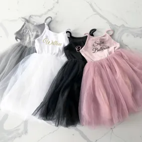 Personalised Tutu Dress Girl, Birthday Party Outfit, Ballet Toddler