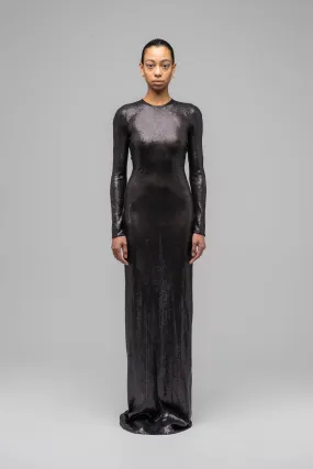 "IRENE" SEQUINNED EVENING DRESS