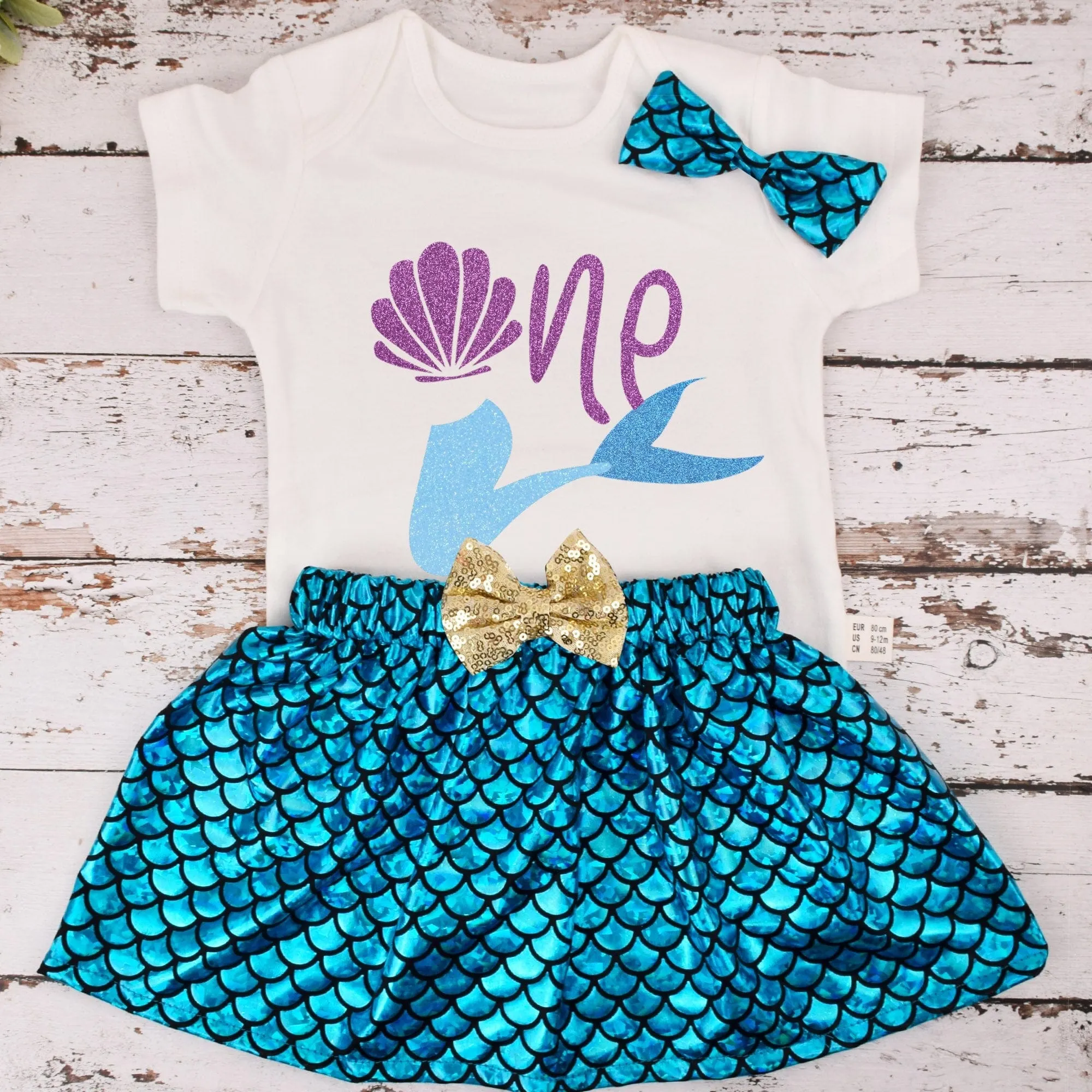 "My Mermaid Birthday Girl" Tutu 3PC Set