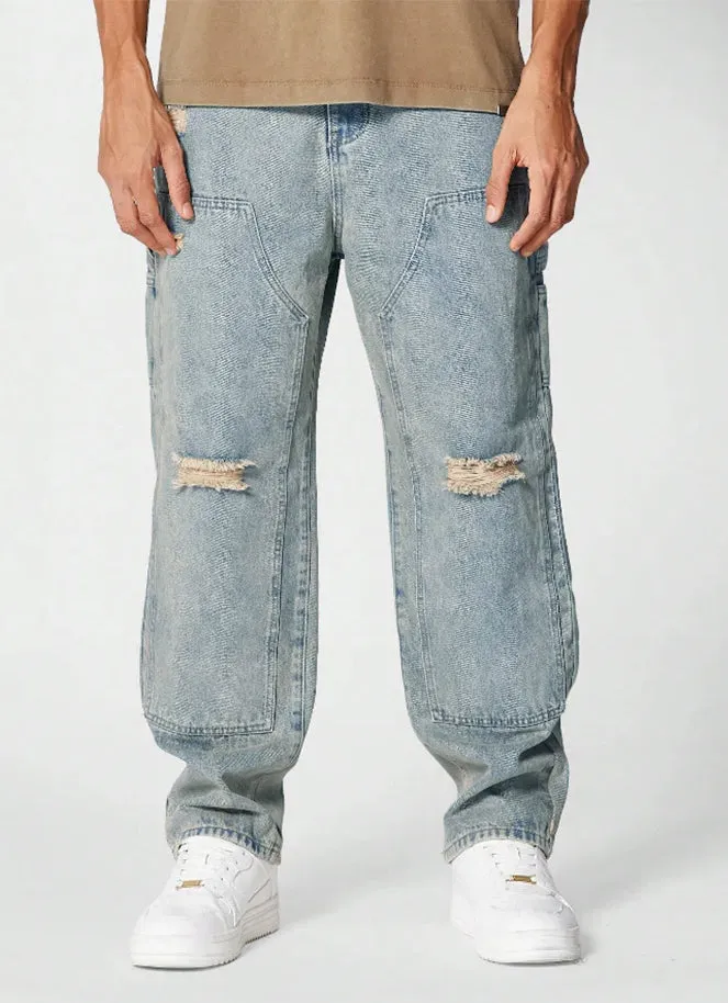 Retro Sunbeam Distressed Carpenter Jeans