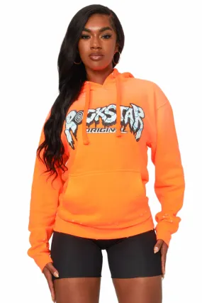 Robot Orange Oversized Hoodie