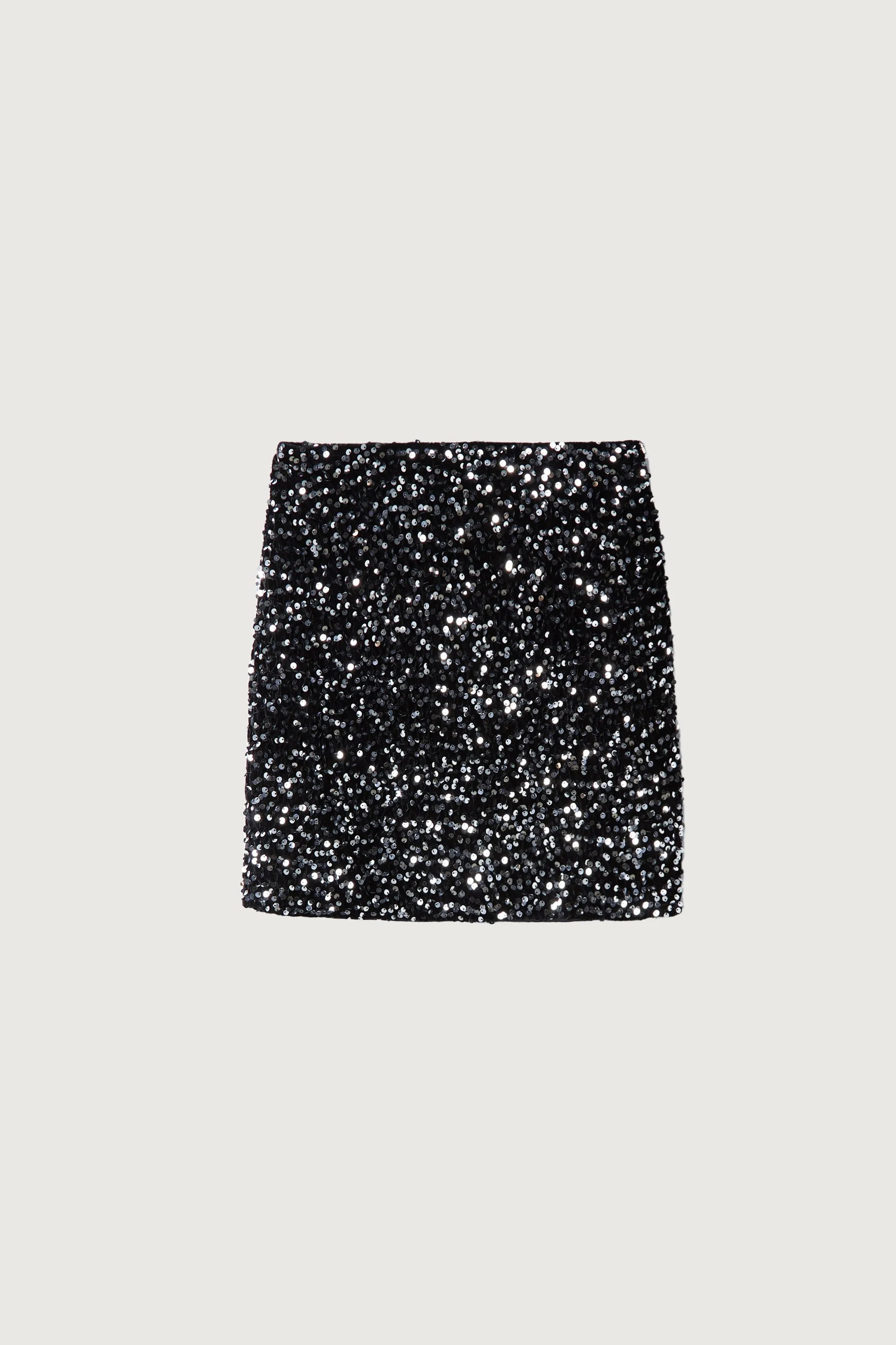 SEQUINED MINI SKIRT