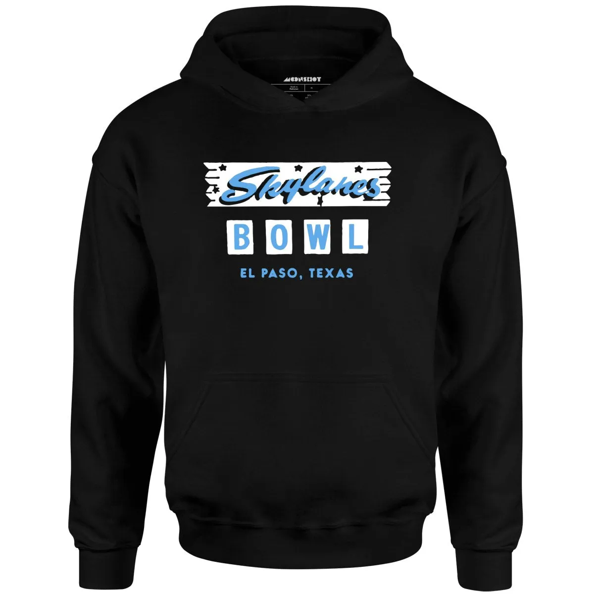 Skylanes Bowl - El Paso, TX - Vintage Bowling Alley - Unisex Hoodie