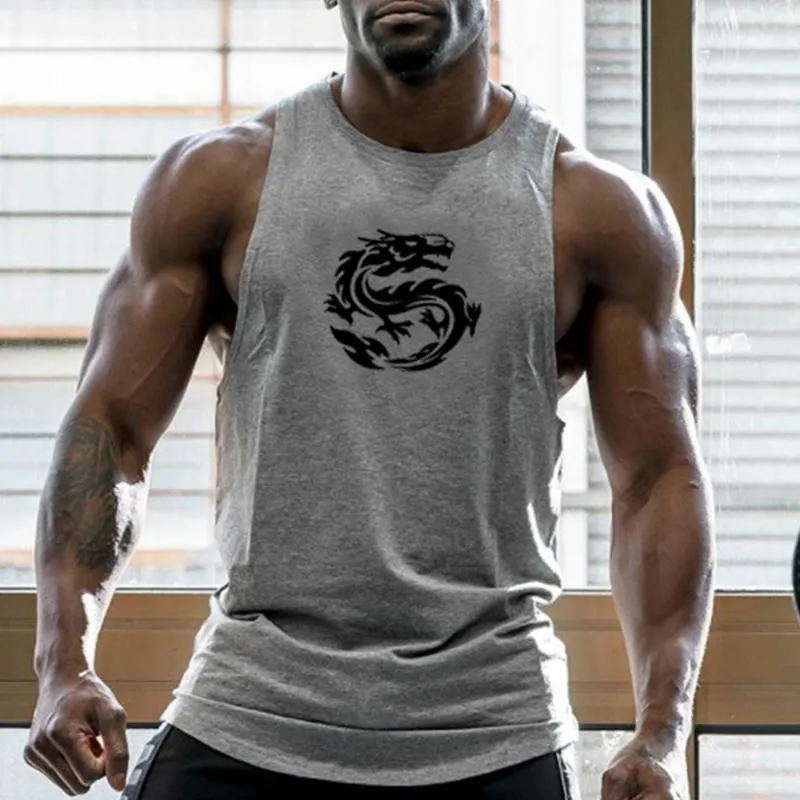 Sleeveless Sports Round Neck Sweat Men's Tops