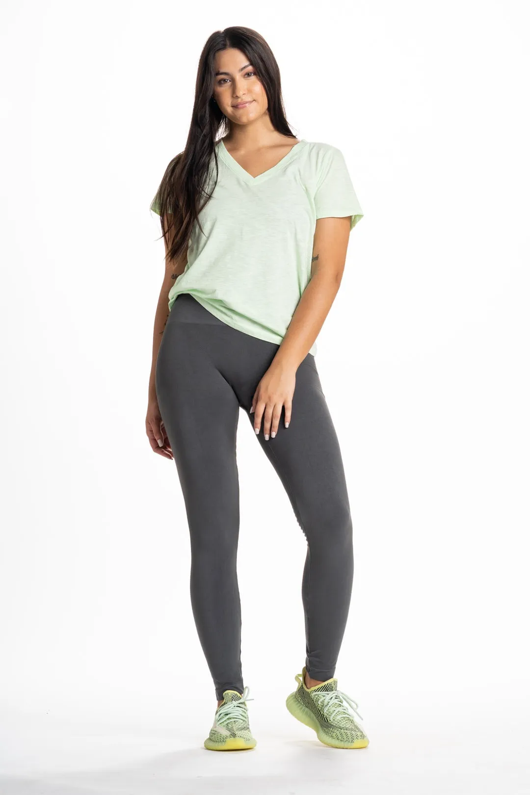 Snapback™ Postpartum Leggings - Charcoal Gray