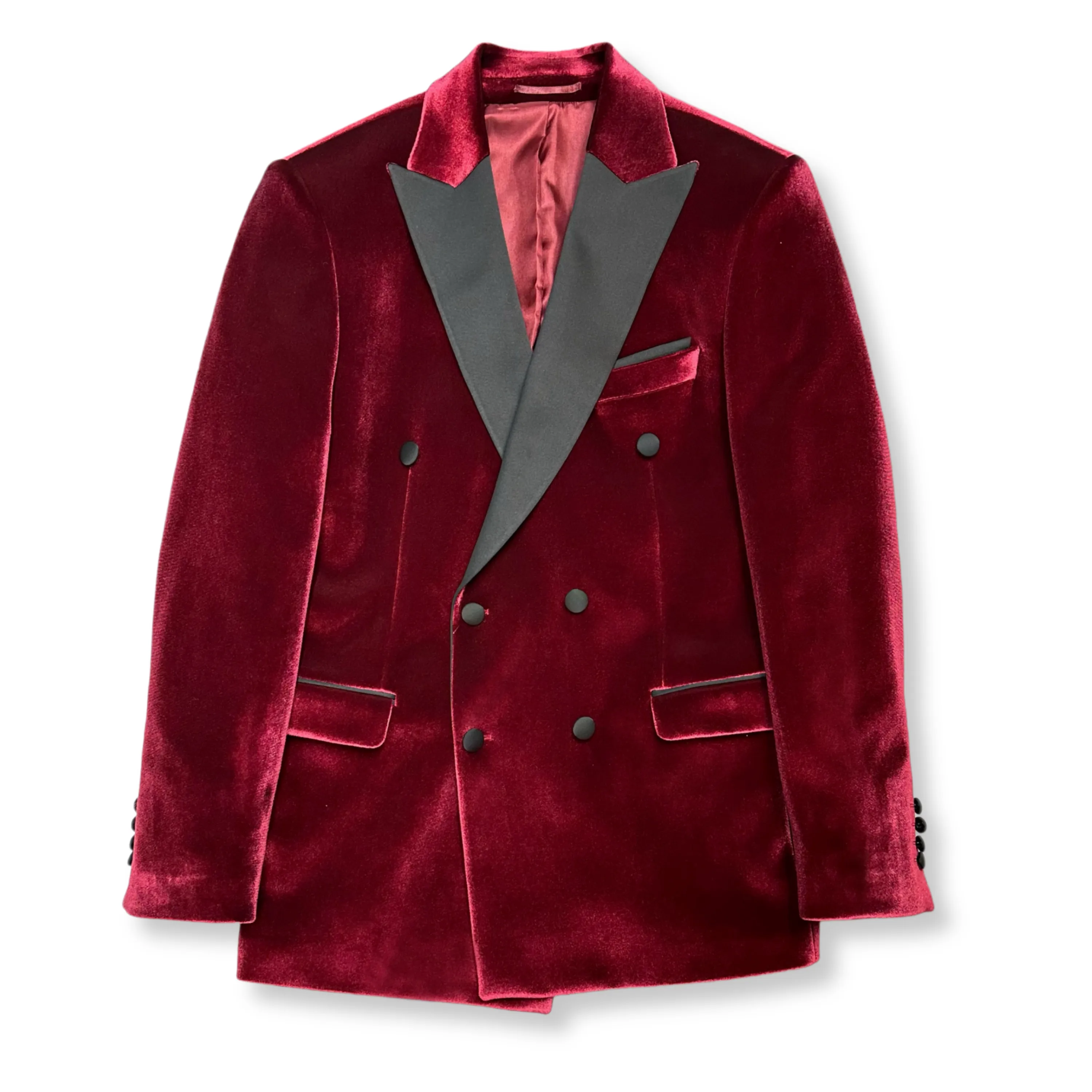 Velluto Peak Lapel Velvet Blazer