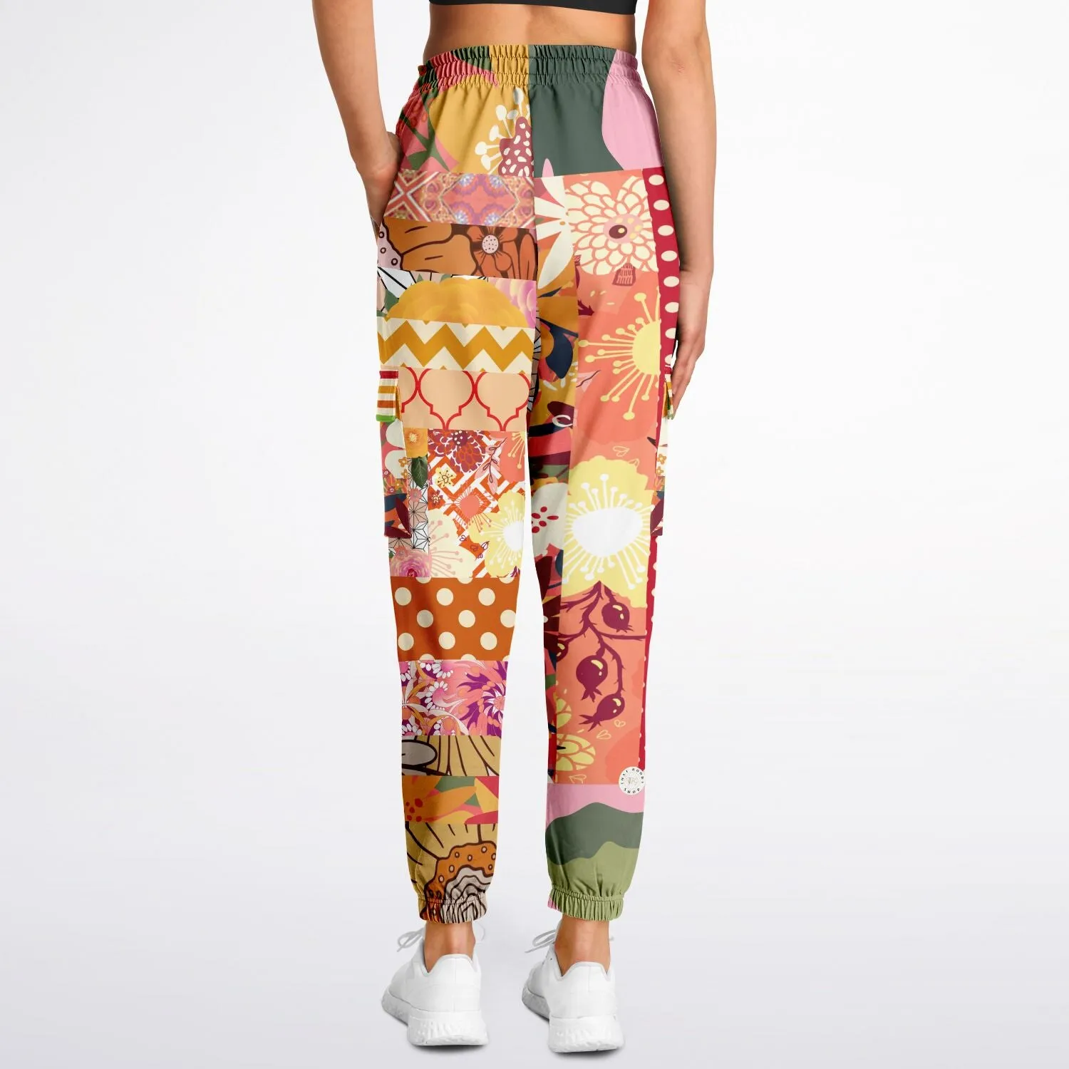 Yogananda Floral Patchwork Unisex Cargo Sweats