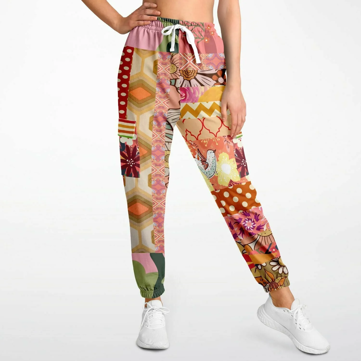 Yogananda Floral Patchwork Unisex Cargo Sweats